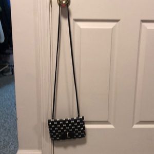 Black and White bow crossbody Bag